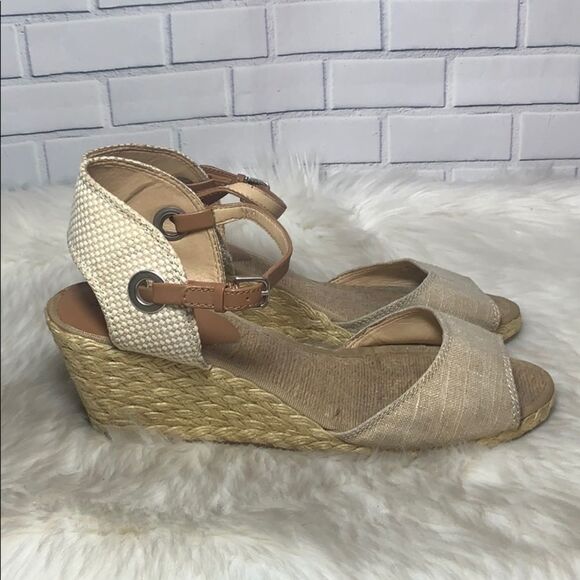 Lucky Brand Kyndra Wedge Espadrille Sandals Sz 10 - Picture 5 of 7